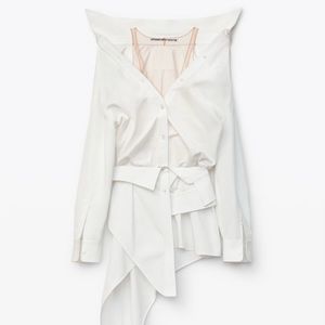 SOLD Alexander Wang runway white dress shirt